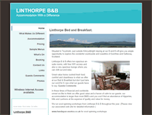 Tablet Screenshot of linthorpebandb.co.uk
